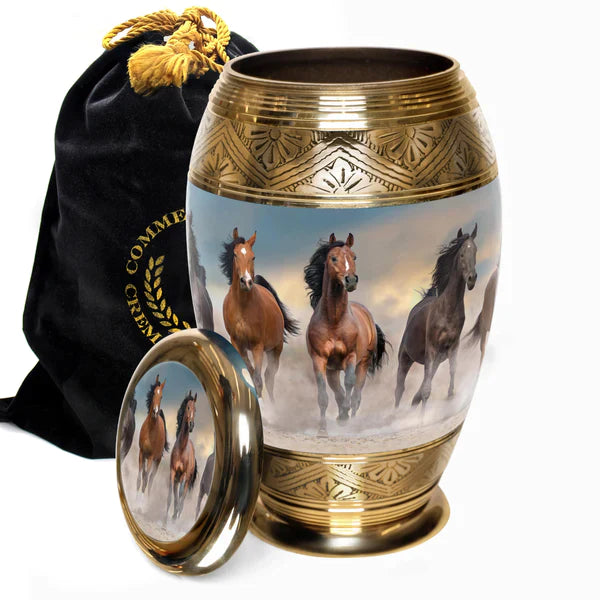 Horse and Deer Urns