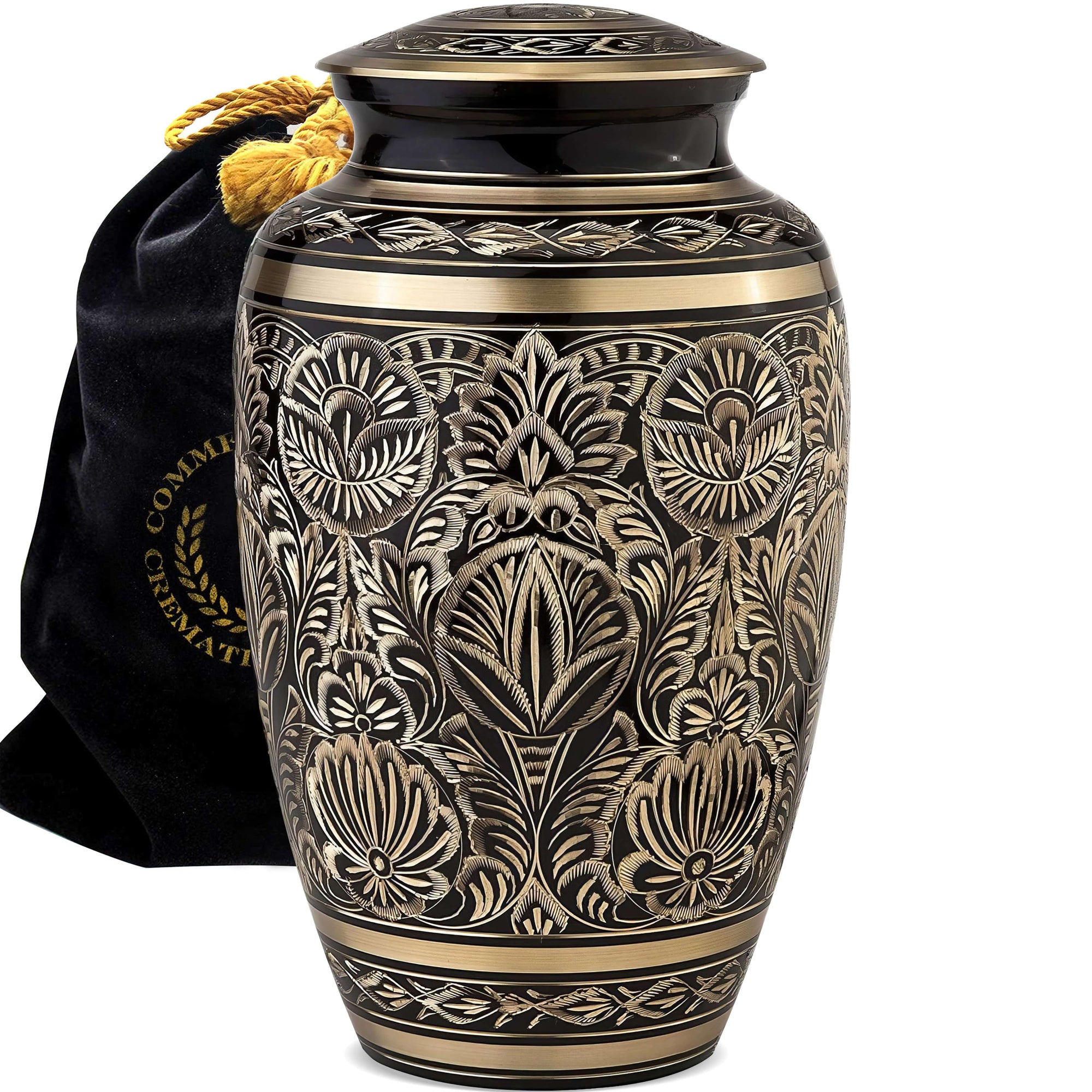 Commemorative Cremation Urns Black Majestic Radiance Cremation Urns