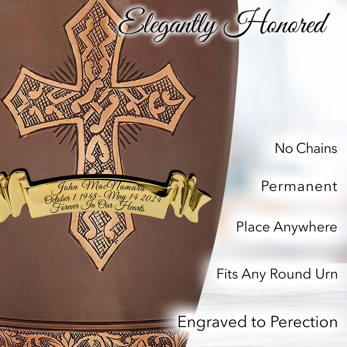 Commemorative Cremation Urns Bronze Cross Cremation Urns