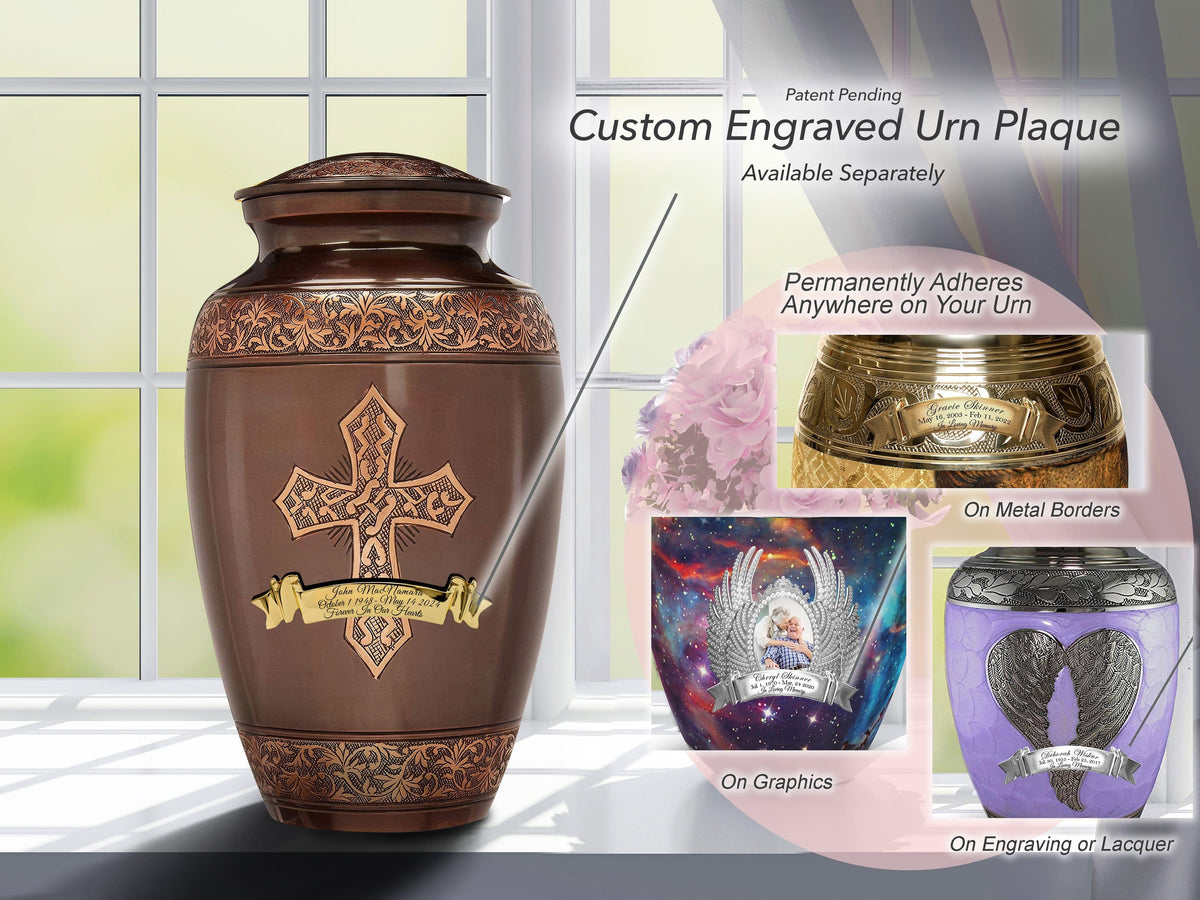 Commemorative Cremation Urns Bronze Cross Cremation Urns