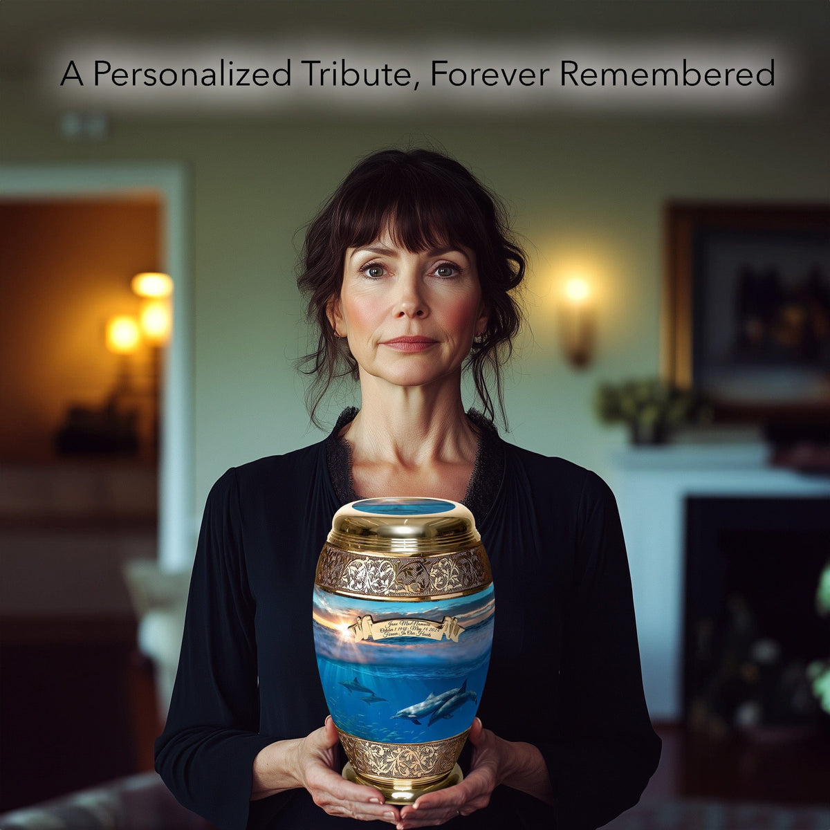 Commemorative Cremation Urns Divine Dolphin Cremation Urns