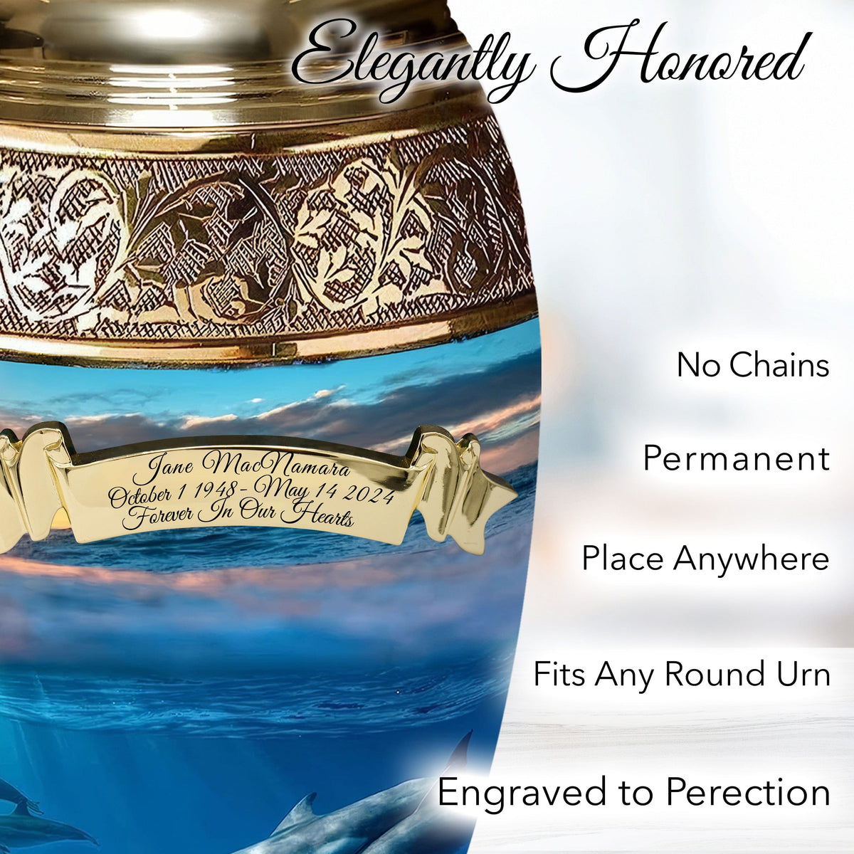 Commemorative Cremation Urns Divine Dolphin Cremation Urns