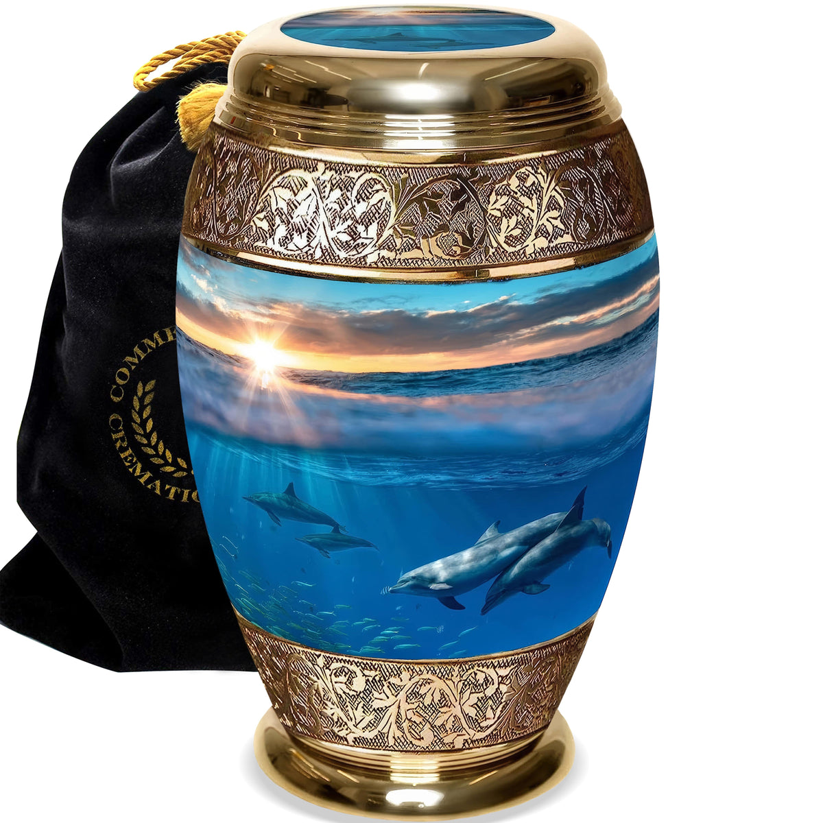 Commemorative Cremation Urns Divine Dolphin Cremation Urns