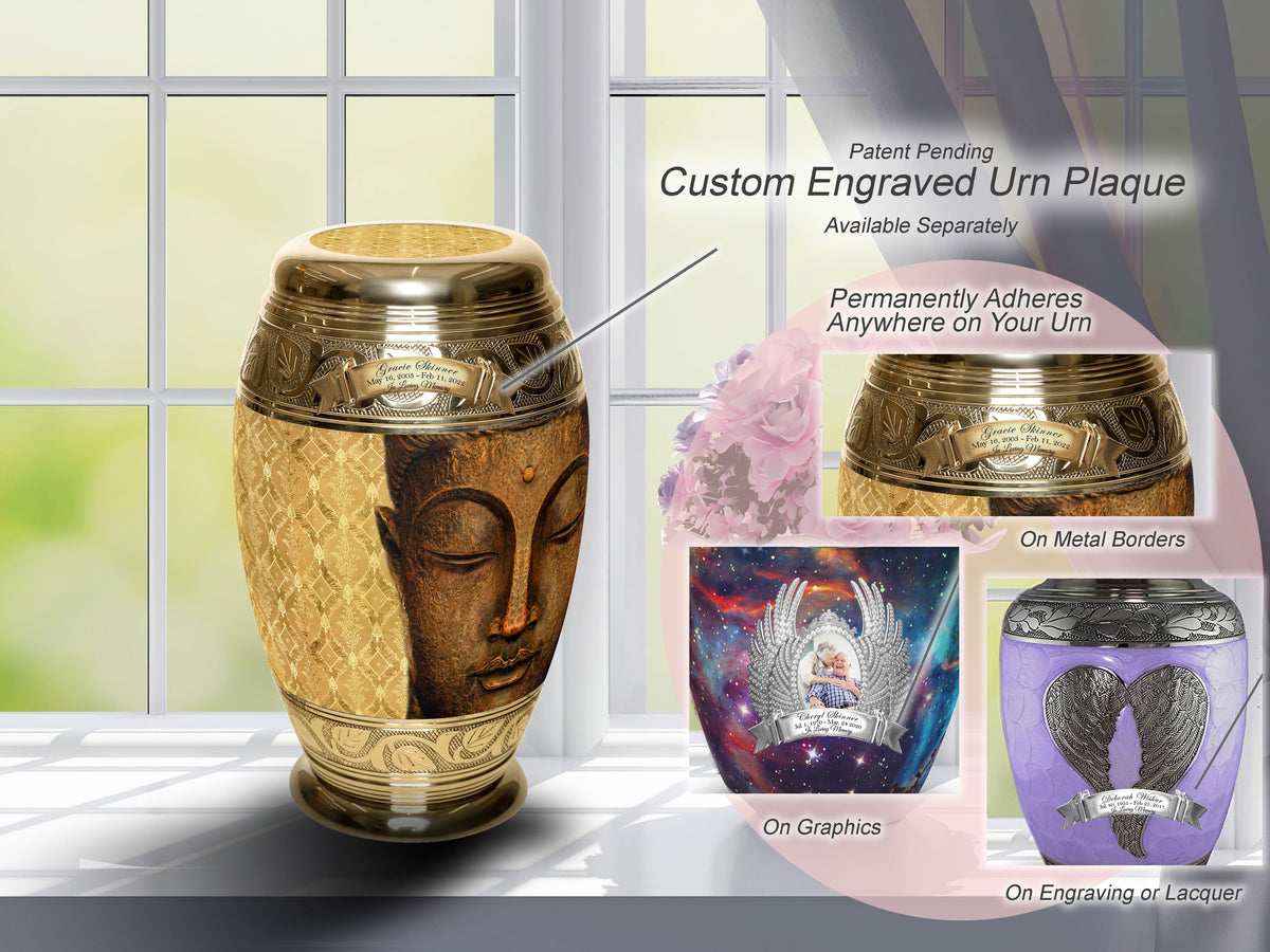 Commemorative Cremation Urns Golden Buddha Cremation Urns