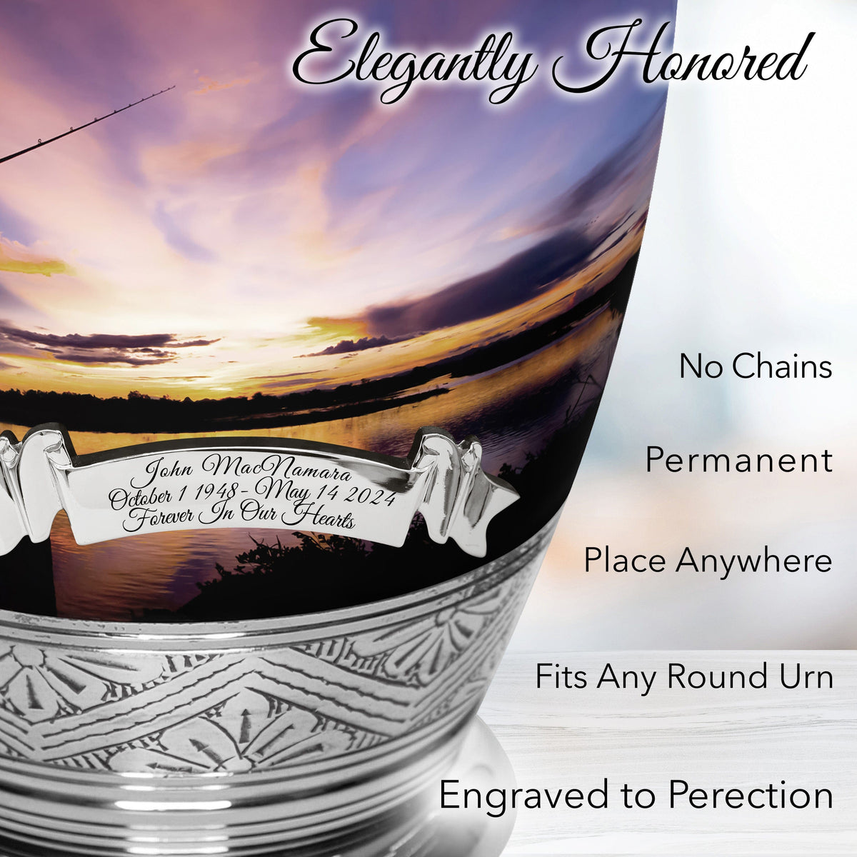 Commemorative Cremation Urns Gone Fishing Cremation Urns