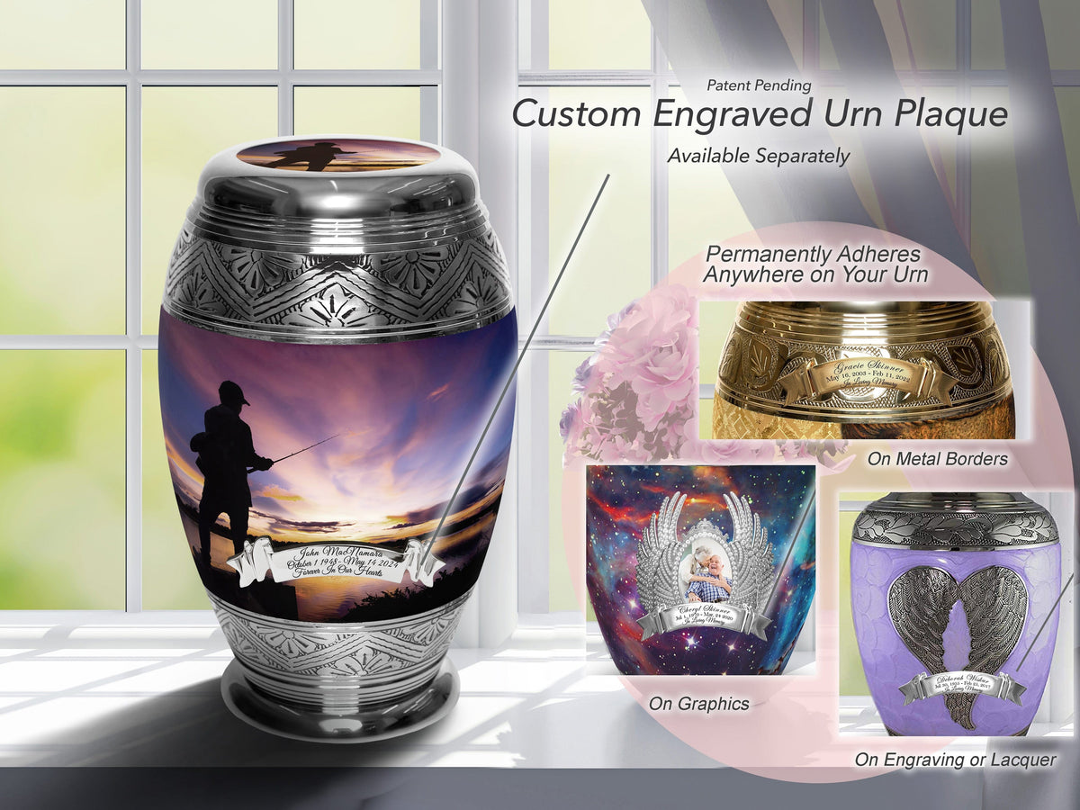 Commemorative Cremation Urns Gone Fishing Cremation Urns