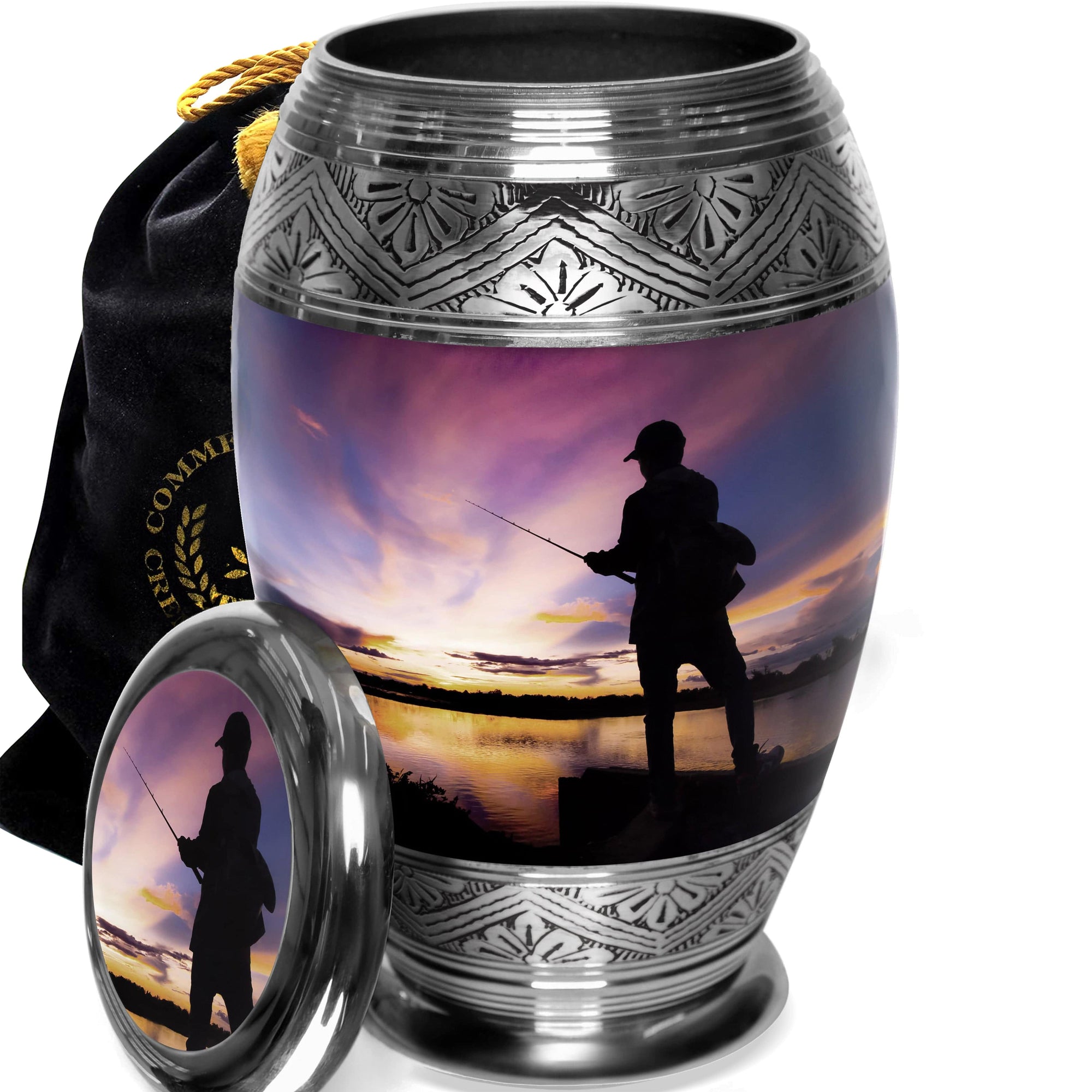 Commemorative Cremation Urns Gone Fishing Cremation Urns