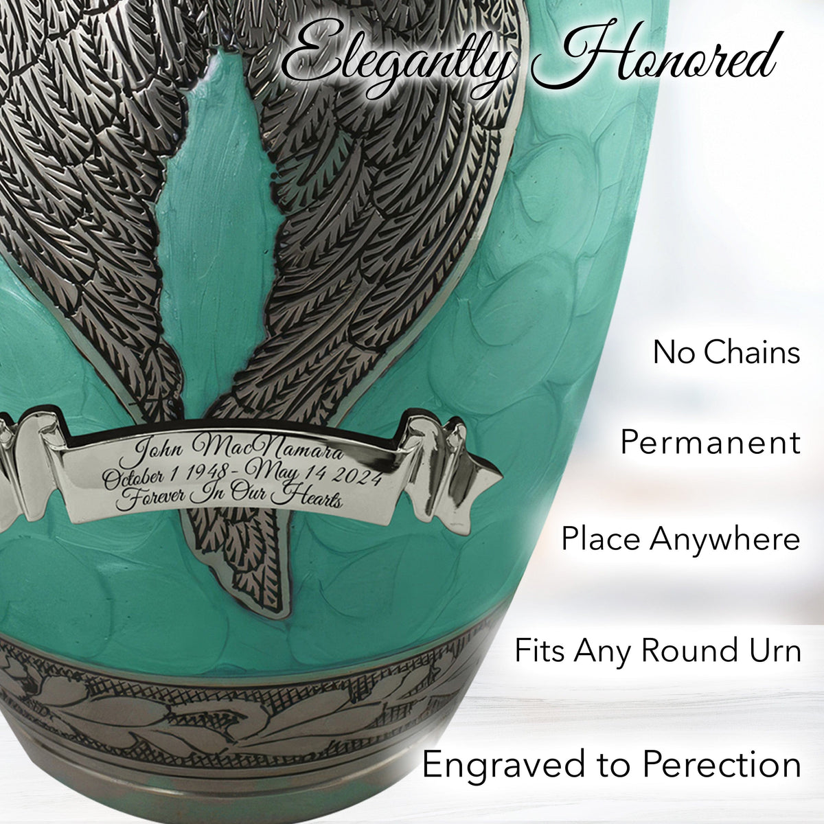 Commemorative Cremation Urns Green Loving Angel Cremation Urns