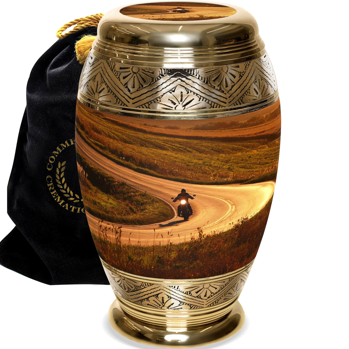 Commemorative Cremation Urns Highway to Heaven Motorcycle Cremation Urns