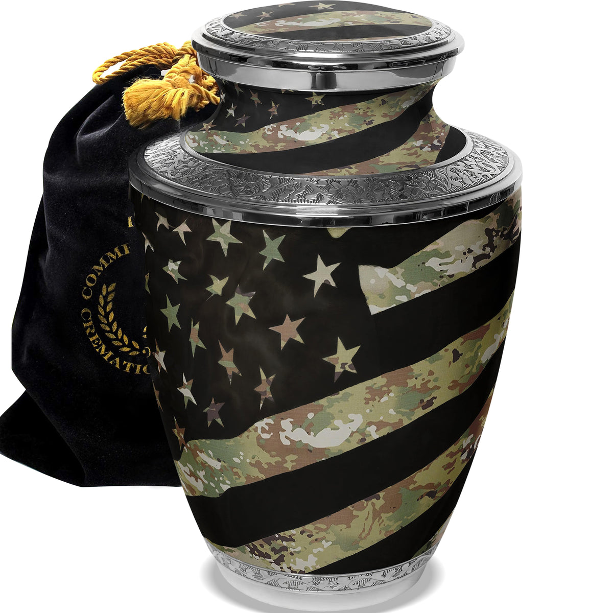 Commemorative Cremation Urns Home &amp; Garden Army OCP Flag Military Cremation Urns