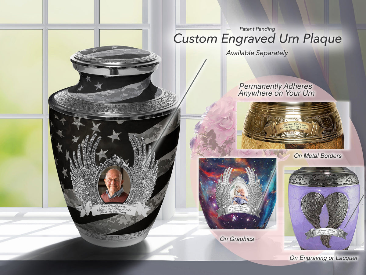 Commemorative Cremation Urns Home &amp; Garden Army UCP Flag Military Cremation Urns