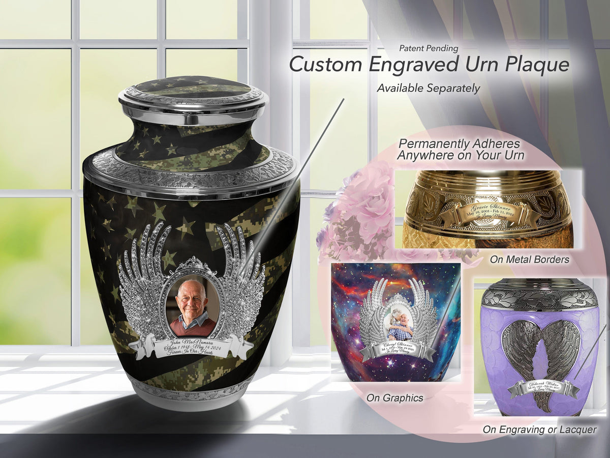 Commemorative Cremation Urns Home &amp; Garden Digital Camouflage Flag Military Cremation Urns