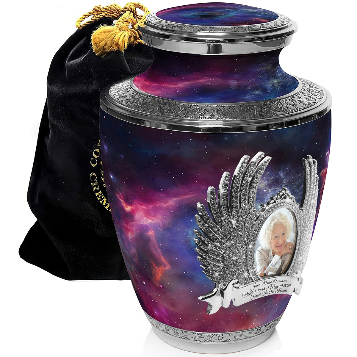 Commemorative Cremation Urns Home &amp; Garden Interstellar Nebula Cremation Urns