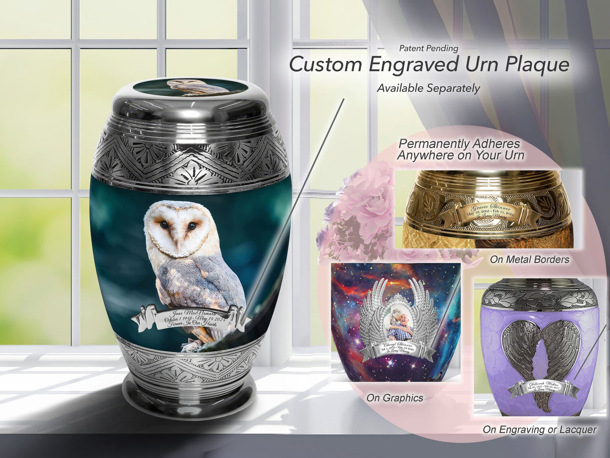 Commemorative Cremation Urns Observing Owl Cremation Urns