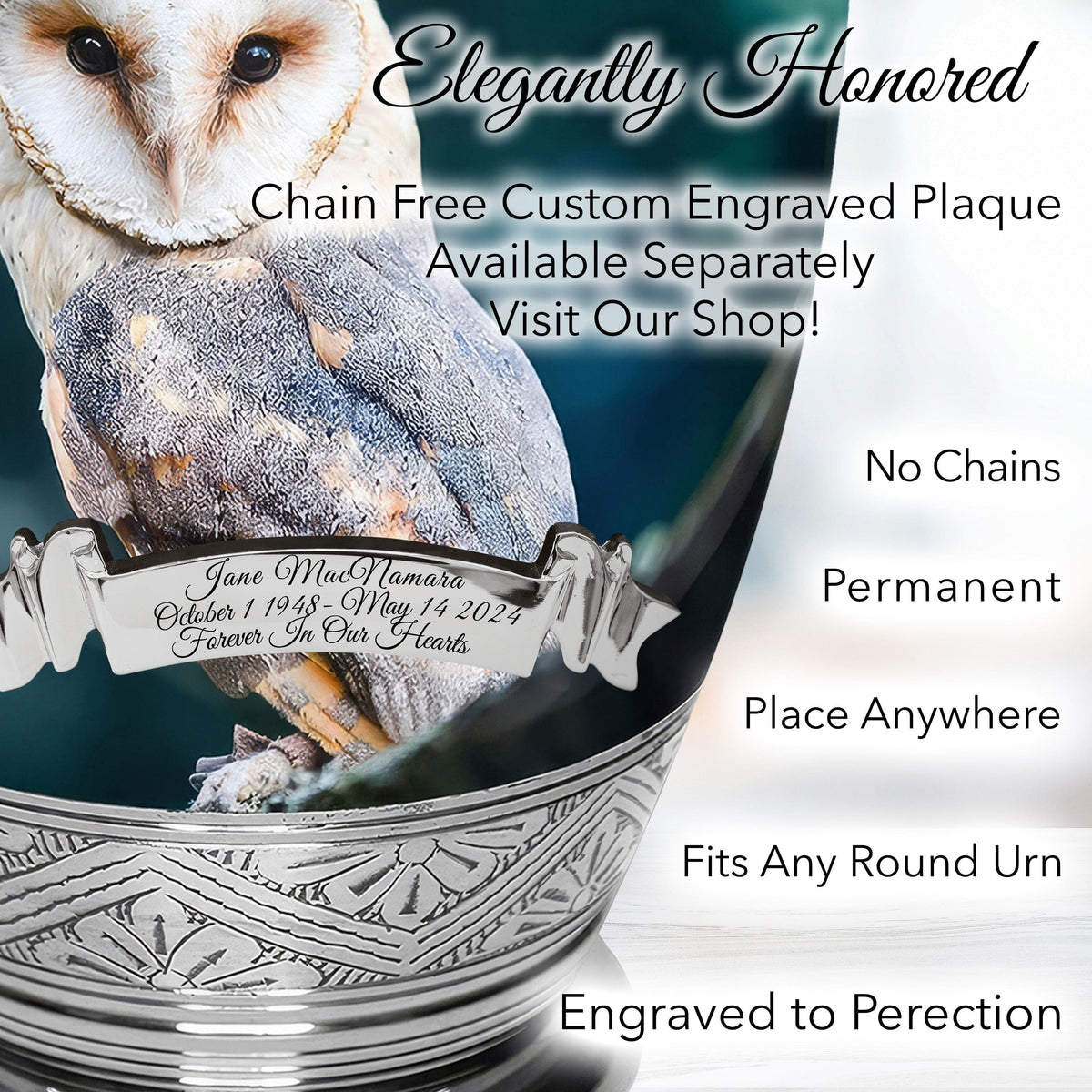 Commemorative Cremation Urns Observing Owl Cremation Urns