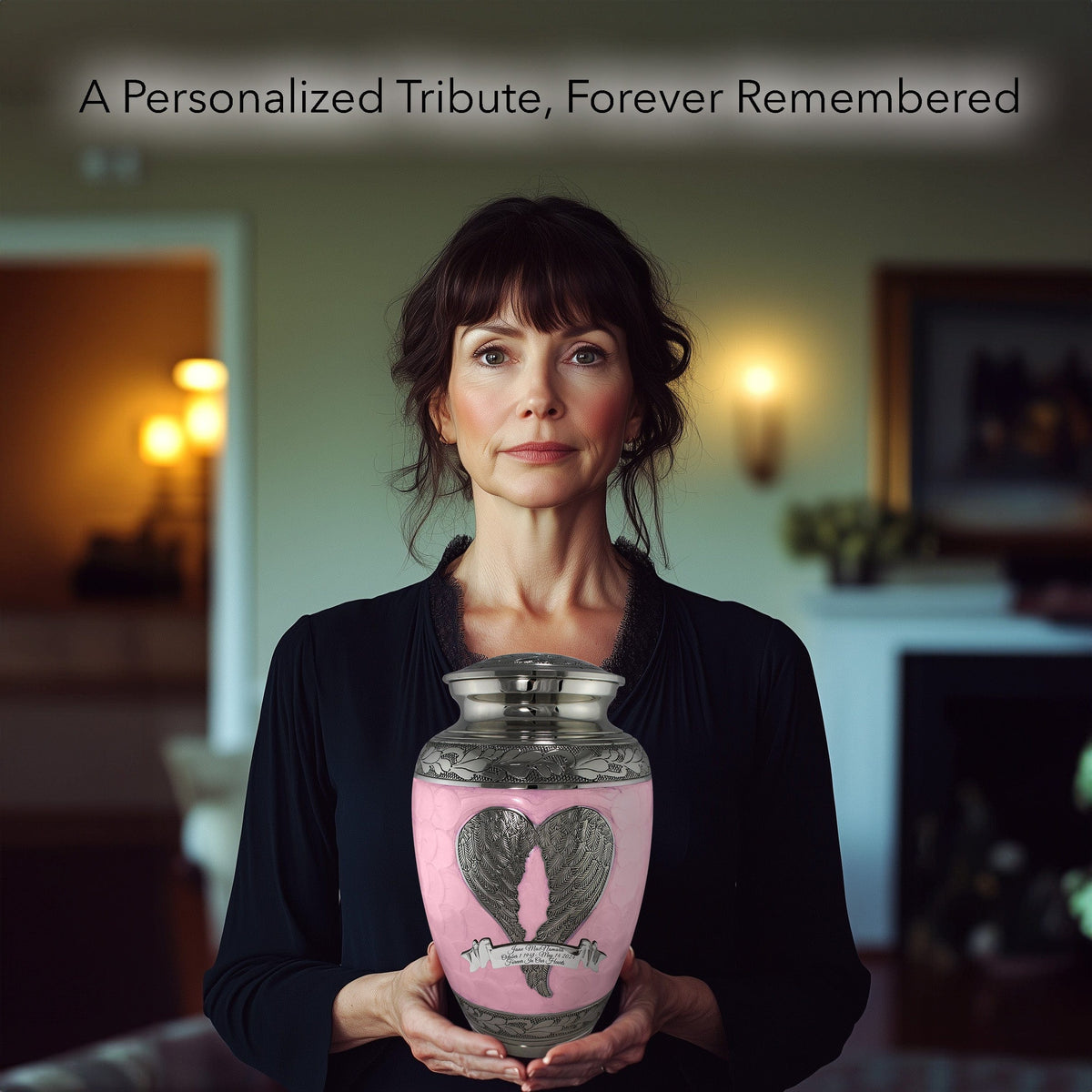 Commemorative Cremation Urns Pink Loving Angel Cremation Urns