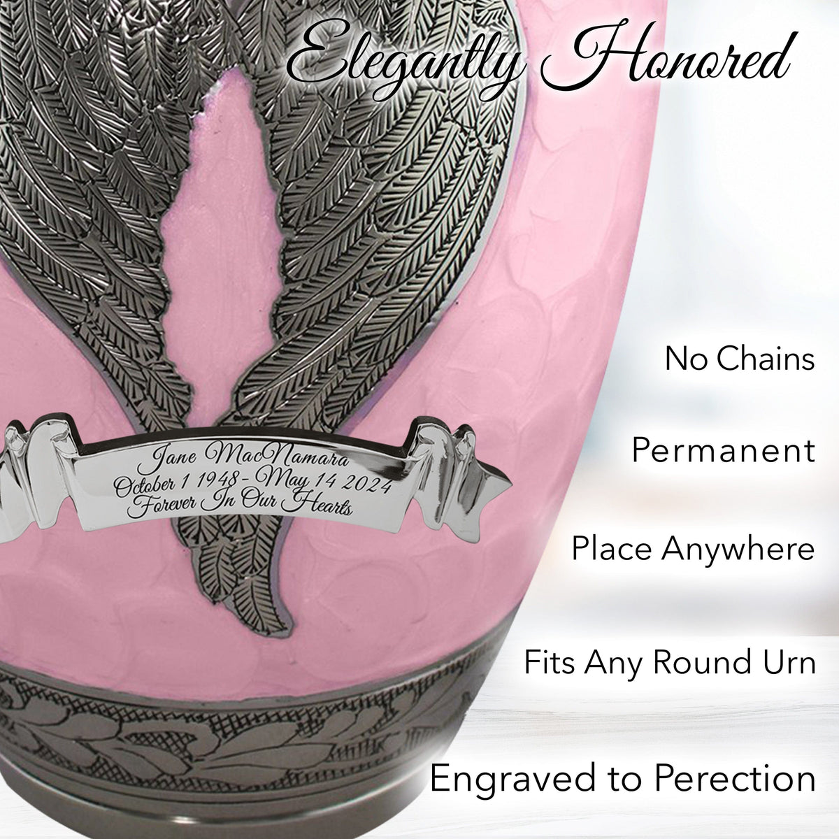 Commemorative Cremation Urns Pink Loving Angel Cremation Urns