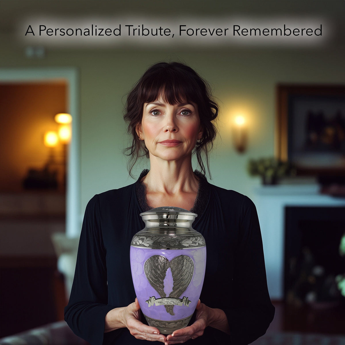 Commemorative Cremation Urns Purple Loving Angel Cremation Urns