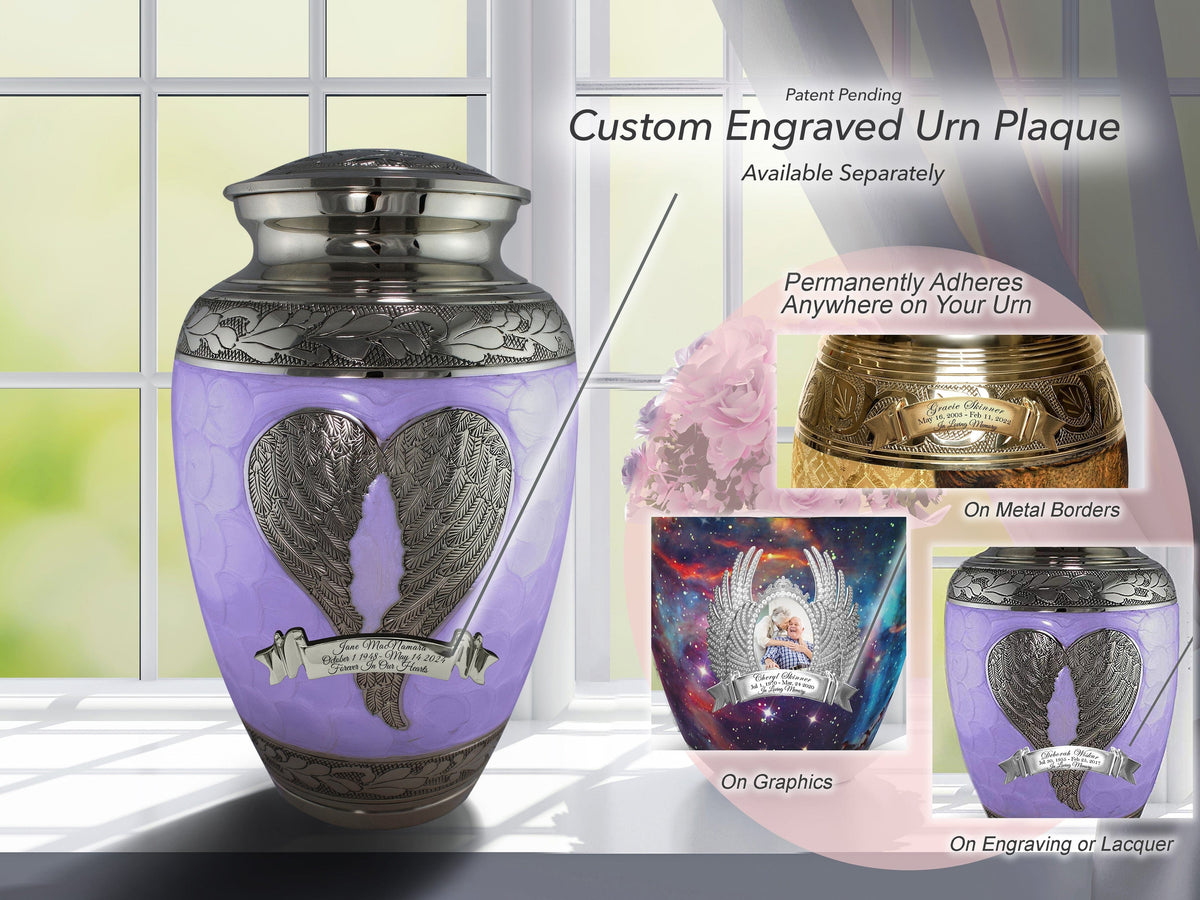 Commemorative Cremation Urns Purple Loving Angel Cremation Urns