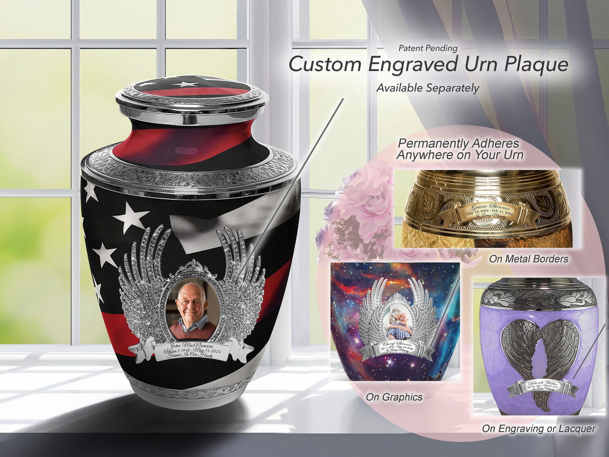 Commemorative Cremation Urns Red Line Firefighter Cremation Urns