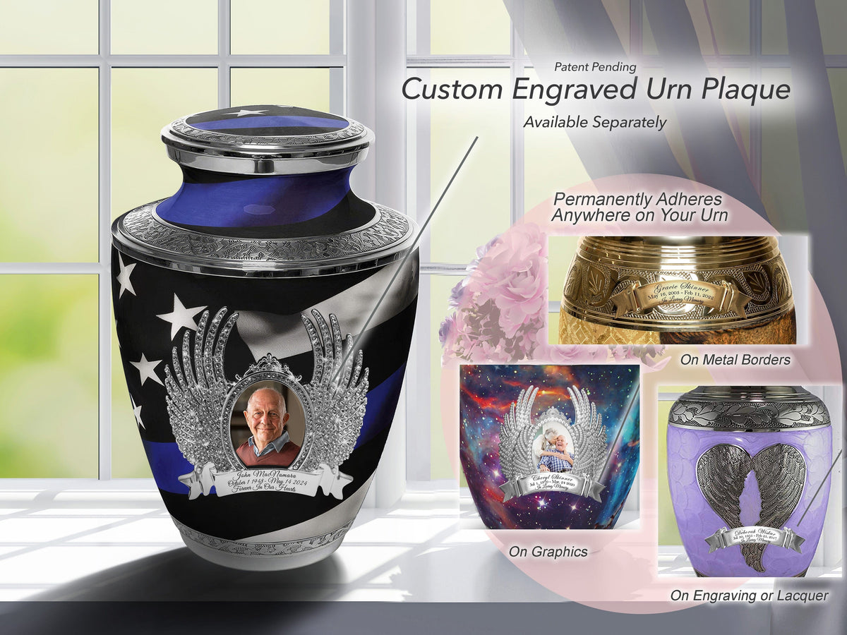 Commemorative Cremation Urns Thin Blue Line Police Cremation Urns