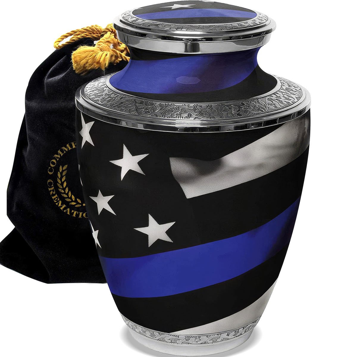 Commemorative Cremation Urns Thin Blue Line Police Cremation Urns