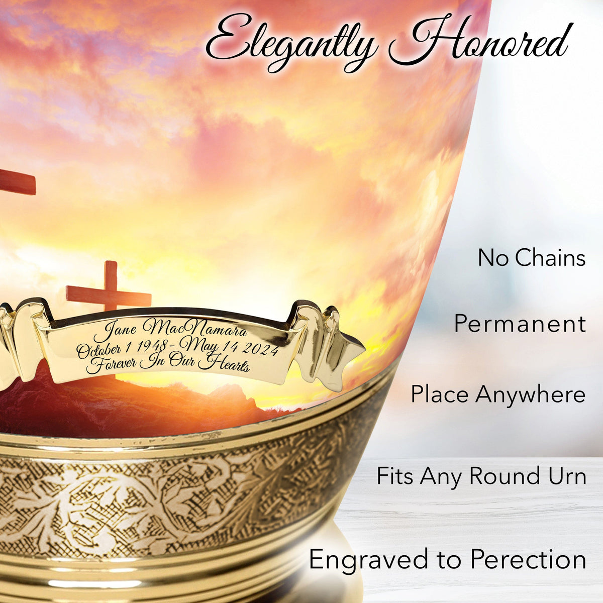 Commemorative Cremation Urns Three Crosses Cremation Urns