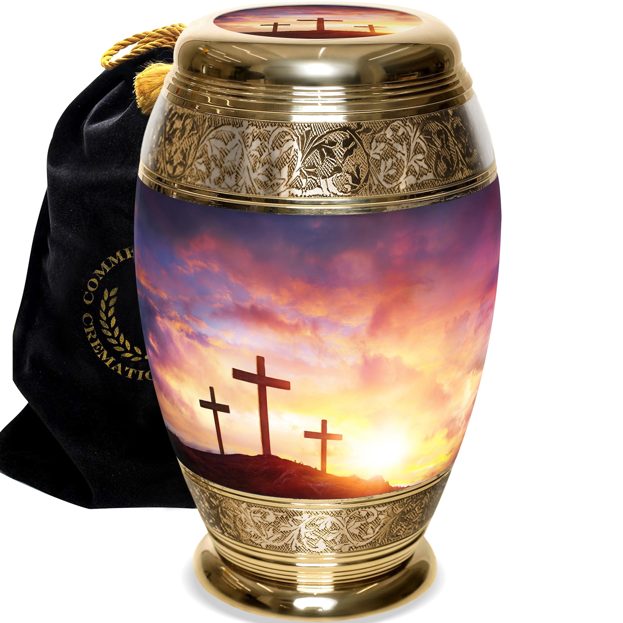 Commemorative Cremation Urns Three Crosses Cremation Urns