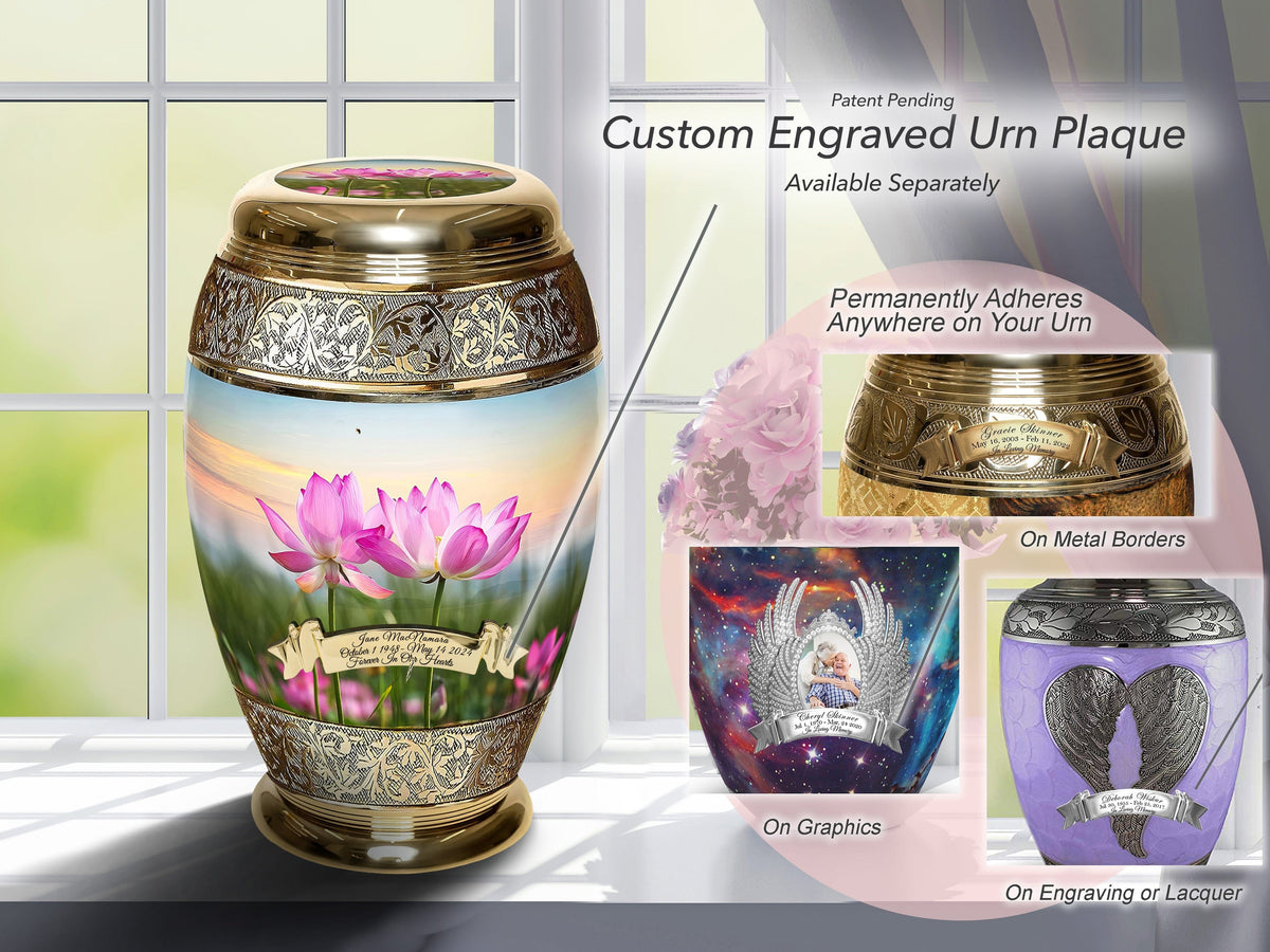 Commemorative Cremation Urns Tranquil Lotus Cremation Urns