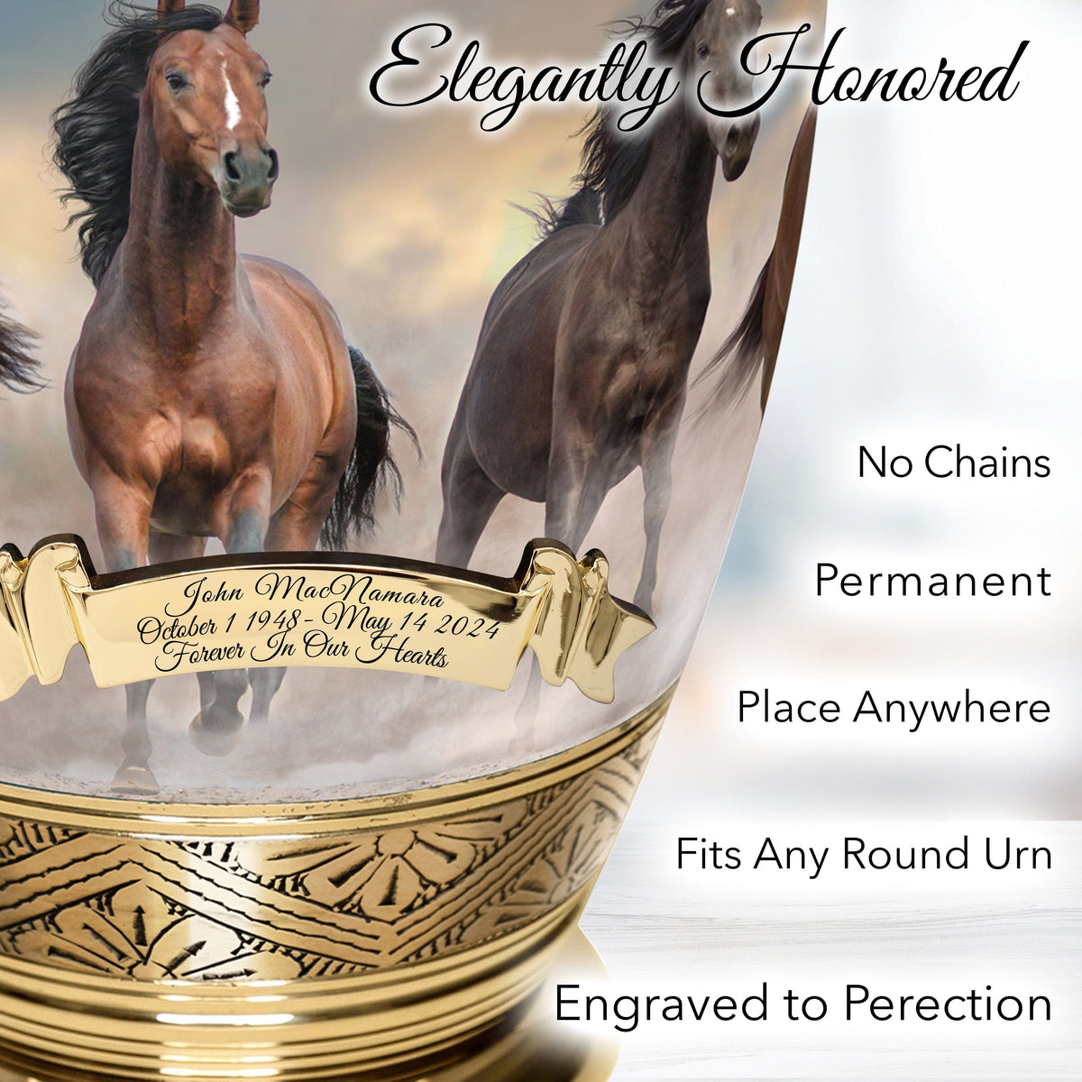 Commemorative Cremation Urns Wild Horse Cremation Urns