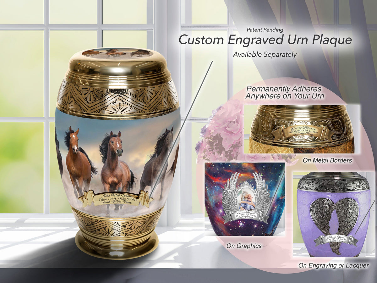 Commemorative Cremation Urns Wild Horse Cremation Urns