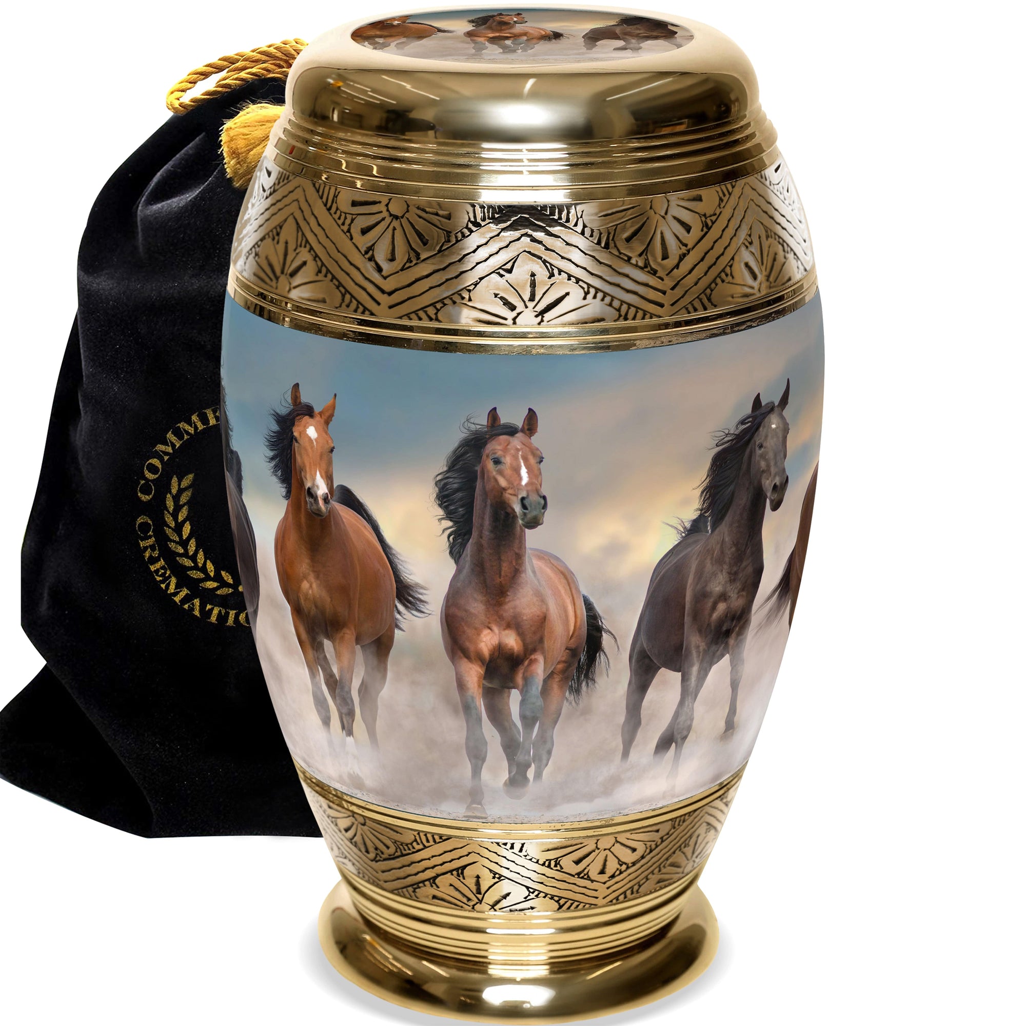 Commemorative Cremation Urns Wild Horse Cremation Urns