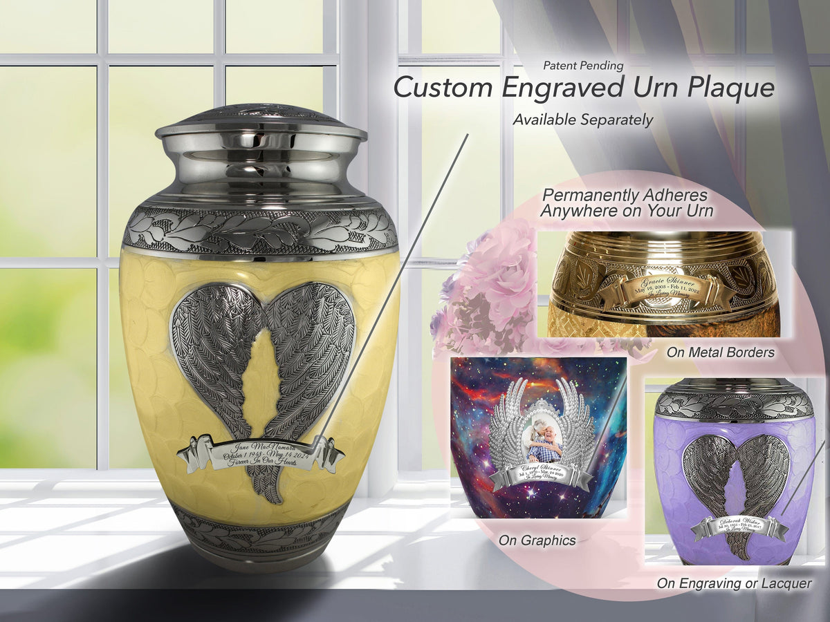 Commemorative Cremation Urns Yellow Loving Angel Cremation Urns