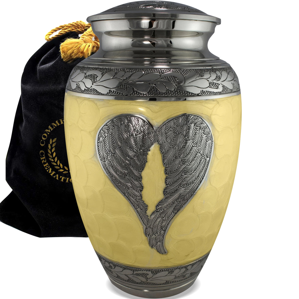 Commemorative Cremation Urns Yellow Loving Angel Cremation Urns