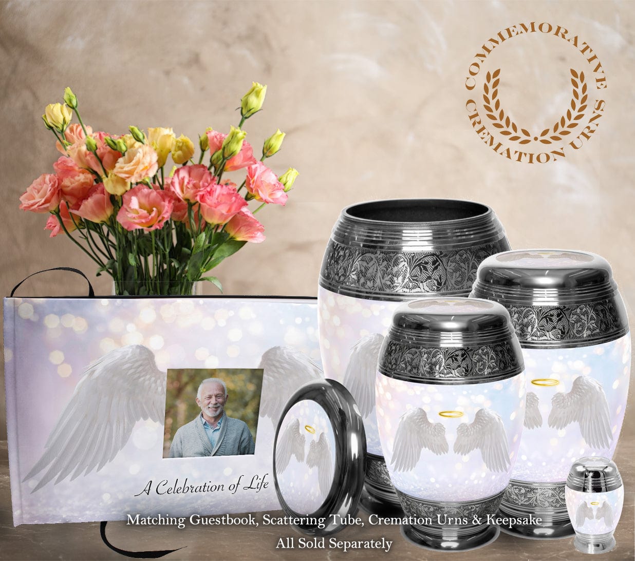 Guardian Angel Cremation Urns - Commemorative Cremation Urns