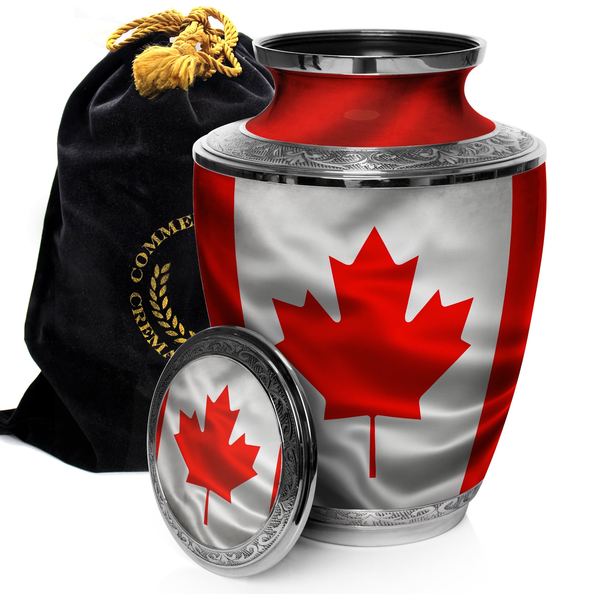 Commemorative Cremation Urns Home & Garden Canadian Flag Cremation Urn